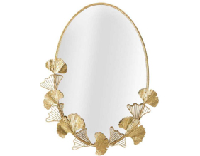 Miroir en métal Little Leaf 61.5 x 3 x 78 cm