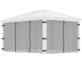 Moustiquaires pour tonnelle de jardin Dallas (Pour tonnelle 4.4 x 2 m)