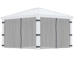 Moustiquaires pour tonnelle de jardin Dallas (Pour tonnelle 4 x 2 m)