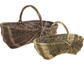 Panier bourguignon en osier (Lot de 2)