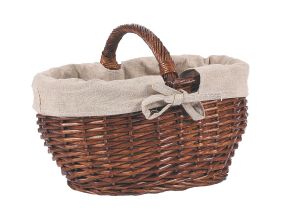 Panier enfant ovale en osier et jute