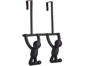 Patère double de porte Buddy (Noir)