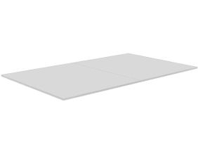 Plateau dinatoire pour billard convertible table 6 personnes Texas (Blanc laqué)