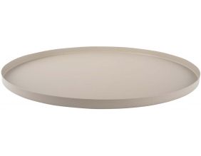 Plateau rond en métal Tray 39.5 cm (Gris foncé)