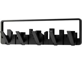 Porte manteau mural design Skyline (Noir)