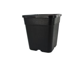 Pot de plantation carré noir 9 litres (Lot de 10)