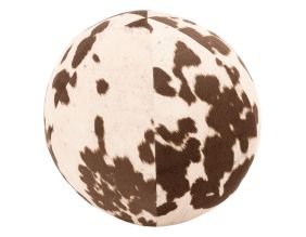 Coussin/pouf boule effet peau de vache (Grand)