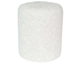 Pouf en tissu Tierno (Blanc)