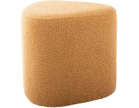 Pouf en tissu bouclette Ada Organic (Jaune orcre)