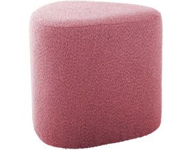 Pouf en tissu bouclette Ada Organic (Rose pâle)