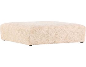 Pouf en tissu doux Frankie (100 x 100 x 30 cm)