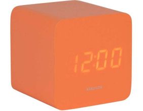 Réveil carré LED en MDF Spry (Orange)