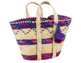 Sac en palmier naturel et coloré (1)