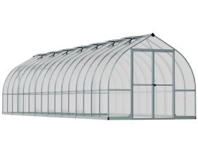 Serre de jardin en aluminium argent et polycarbonate Bella (23.5m²)