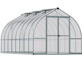 Serre de jardin en aluminium argent et polycarbonate Bella (11.8m²)