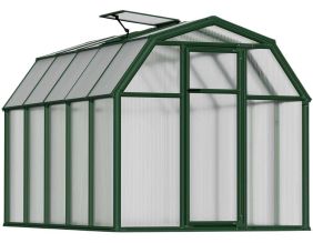 Serre de jardin en aluminium vert et polycarbonate Eco Grow (6.7m²)