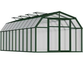 Serre de jardin en aluminium vert et polycarbonate Hobby Gardener (17.1m²)