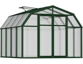 Serre de jardin en aluminium vert et polycarbonate Hobby Gardener (7.1 m²)