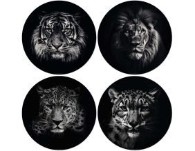 Set de table en vinyle 38 cm King & Queen (Lot de 4 sets de table motifs assortis)