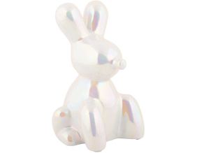 Statue en céramique Balloon Bunny (Blanc)