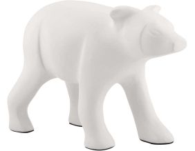 Statuette Ours en métal (Blanc)