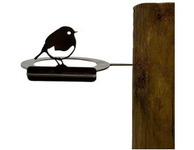 Support pour bol mangeoire en acier corten Bird