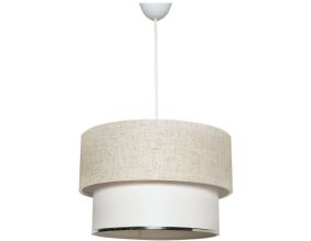 Suspension moderne beige en coton Naia