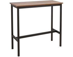 Table Haute en aggloméré et métal 100 x 40 x 90 cm Mola (Black)