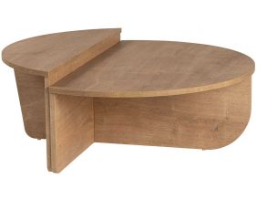 Table basse en aggloméré Podium (Chêne miel)