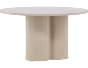 Table basse beige Olivia (Ronde : ⌀80 x 45 cm)