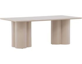 Table basse beige Olivia (Rectangulaire : 120 x 60 cm)