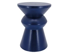 Tabouret en bois paulownia (Pion Bleu)