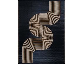 Tapis extérieur en polypropylène Spargi 1743 noir (180 x 280 cm)