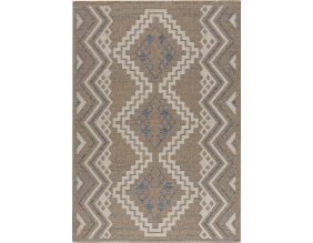 Tapis intérieur extérieur aspect jute bleu Tijuana 9054 (170 x 120 cm)