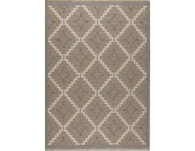 Tapis intérieur extérieur aspect jute bleu Tijuana 9041 (90 x 67 cm)