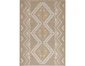 Tapis intérieur extérieur aspect jute jaune Tijuana 9054 (180 x 67 cm)