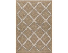 Tapis intérieur extérieur aspect jute jaune Tijuana 9041 (90 x 67 cm)