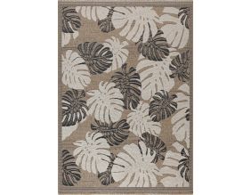 Tapis intérieur extérieur aspect jute noir Tijuana 9062 noir (170 x 120 cm)