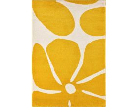 Tapis intérieur à poils longs Swing 385 jaune (120 x 160 cm)