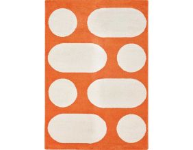 Tapis intérieur à poils longs Swing 381 orange (120 x 160 cm)