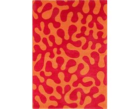 Tapis intérieur à poils longs Swing 384 rouge (80 x 140 cm)