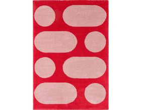 Tapis intérieur à poils longs Swing 381 rouge (80 x 140 cm)