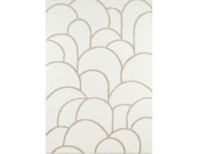 Tapis intérieur en polyester poils longs Alena arc (160 x 120 cm)