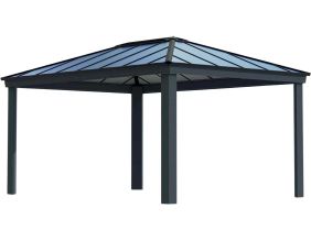 Tonnelle de jardin en aluminium et polycarbonate Dallas (3.6 x 5 m)