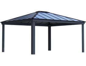 Tonnelle de jardin en aluminium et polycarbonate Dallas (4.87 x 4.25 m)