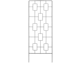 Treillis support pour plantes en acier noir (Géométrique)