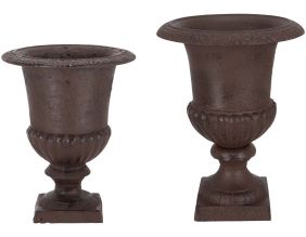 Vase Médicis en fonte (Lot de 2)