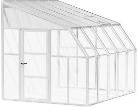 Véranda en aluminium blanc et polycarbonate Sun Room II (8.3m²)