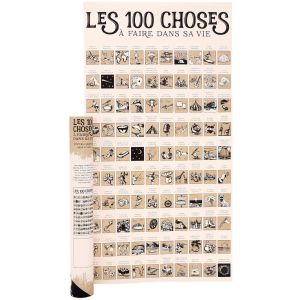 Poster à gratter (Les 100 choses à faire dans sa vie)