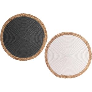 Sets de table jonc de mer 38 cm (Lot de 2)